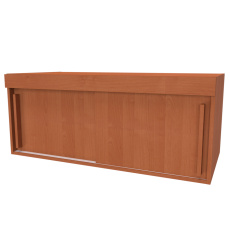 NÁBYTEK MIKULÍK s.r.o. MERKUR - nádstavec ke skříni, 120/180/240 x 50cm Dekor: olše, Typ: MERKUR L š. 120cm