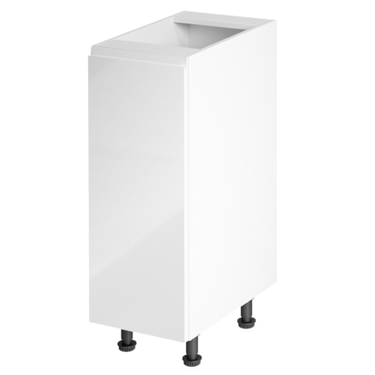 Spodní skříňka, bílá / bílá extra vysoký lesk, levá, AURORA D30 Spodní skříňka, bílá / bílá extra vysoký lesk, levá, AURORA D30