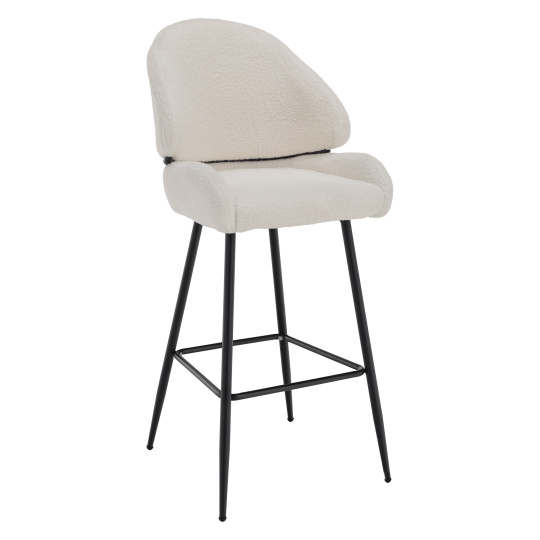 Barová židle, bílá/černá, SANAKO TYP 2 Barová židle, bílá/černá, SANAKO TYP 2