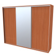 NÁBYTEK MIKULÍK s.r.o. FLEXI 3 - šatní skříň 1x zrcadlo, 240/260/280/300 x 220/240cm Šířka: 300cm, Výška: 240cm, Dekor: olše