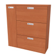 NÁBYTEK MIKULÍK s.r.o. TRIANGL 2 - botník do předsíně, 110x35x120cm Dekor: olše