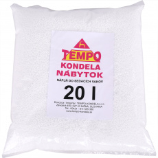 Náplň do sedacích vaků, EPS polystyrénové kuličky, balení 20 l Náplň do sedacích vaků, EPS polystyrénové kuličky, balení 20 l
