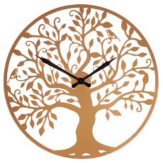 Hodiny nástěnné - pr. 60 cm, kovové, strom života