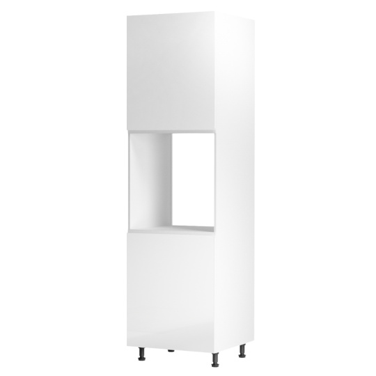 Potravinová skříňka, bílá / bílá extra vysoký lesk, levá, AURORA D60P Potravinová skříňka, bílá / bílá extra vysoký lesk, levá, AURORA D60P