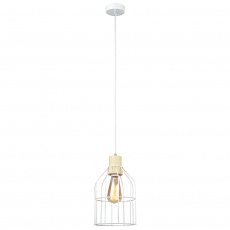 Visící lampa, bílá / kov, ASTOK Visící lampa, bílá / kov, ASTOK