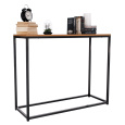 Konzolový stolek, dub/černá, KALISTO NEW