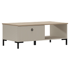 Konferenční stolek, šedohnědá Taupe/dub silverjack, DOMCA 1S