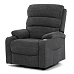 Polohovací křeslo, elektrické kabelové ovládání, šedá, látka, TV-S8348 GREY2