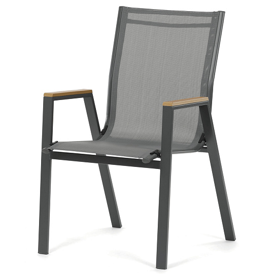 Zahradní židle, kov, síťovina, šedá, AZC-S1050 GREY Zahradní židle, kov, síťovina, šedá, AZC-S1050 GREY