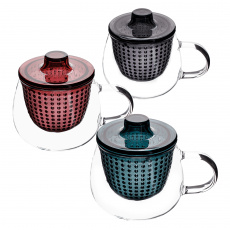 TEMPO-KONDELA SIFTER, hrníčky na čaj se sítkem, set 3 ks, 350 ml TEMPO-KONDELA SIFTER, hrníčky na čaj se sítkem, set 3 ks, 350 ml