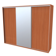 Nábytek Mikulík Vranovice Nábytek Mikulík Vranovice FLEXI 3 280 x 240cm 2x dveře plné , 1x zrcadlo - olše Nábytek Mikulík Vranovice Nábytek Mikulík Vranovice FLEXI 3 280 x 240cm 2x dveře plné , 1x zrcadlo - olše