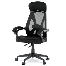 Kancelářská židle, houpací mechanismus, černá síťovina, KA-Y309 BK