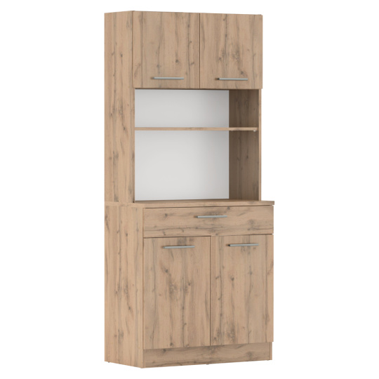 Čtyřdveřový kredenc, dub wotan, DOMIS NEW Čtyřdveřový kredenc, dub wotan, DOMIS NEW