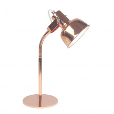 Stolní lampa v retro stylu, kov, rose gold, AVIER TYP 1 Stolní lampa v retro stylu, kov, rose gold, AVIER TYP 1