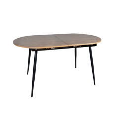 Jídelní stůl, rozkládací, dub/černá 150-190x75 cm, TAMERON