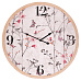 Hodiny nástěnné - pr. 58 cm, MDF, rozkvetlá louka