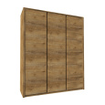 Skříň třídveřová, dub lefkas tmavý, MONTANA S3D