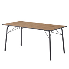 Jídelní stůl, dub artisan/černá, 160x80x75 cm, NALAK TYP 3