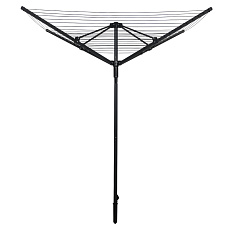 Zahradní sušák na prádlo, černá, 45 m, ROTARY NEW TYP 3