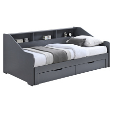 Rozkládací postel, šedá, MONETA