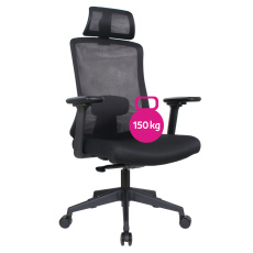 Kancelářské křeslo, černá, nosnost 150 kg, ROSANO Kancelářské křeslo, černá, nosnost 150 kg, ROSANO