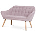 Dvoumístná pohovka, růžová, látka, AK-322 PINK2