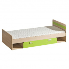 Postel komplet, jasan /zelená, 80x190, EGO L13 Postel komplet, jasan /zelená, 80x190, EGO L13