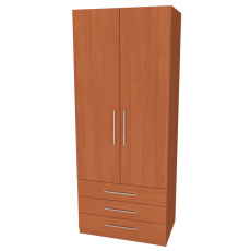 NÁBYTEK MIKULÍK s.r.o. AIDA 2 - skříň s třemi zásuvkami, 90x59x220cm Dekor: olše NÁBYTEK MIKULÍK s.r.o. AIDA 2 - skříň s třemi zásuvkami, 90x59x220cm Dekor: olše