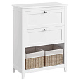 Koupelnová skříňka 60x30x80cm, mdf, bílá, AUK-E1054 WT