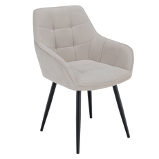 Designové křeslo, béžová/černá, MARKEN Designové křeslo, béžová/černá, MARKEN