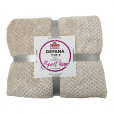 Oboustranná deka, béžovošedá, 150x200, DEFANA TYP 2 Oboustranná deka, béžovošedá, 150x200, DEFANA TYP 2