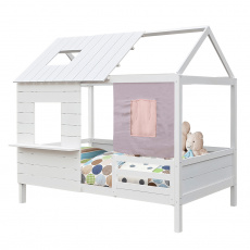 Montessori postel, bílá, 90x200, BIBIANA Montessori postel, bílá, 90x200, BIBIANA