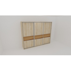 Skříň FLEXI 3 š.260cm v.240cm : 3x dveře dělené LTD Skříň FLEXI 3 š.260cm v.240cm : 3x dveře dělené LTD