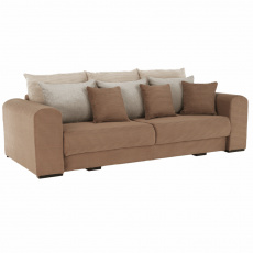 Extra prostorná pohovka, světlehnědá / béžová / krémová, Gilena BIG SOFA Extra prostorná pohovka, světlehnědá / béžová / krémová, Gilena BIG SOFA