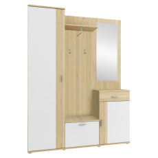 Předsíň, dub sonoma / bílá, AMALIA Předsíň, dub sonoma / bílá, AMALIA