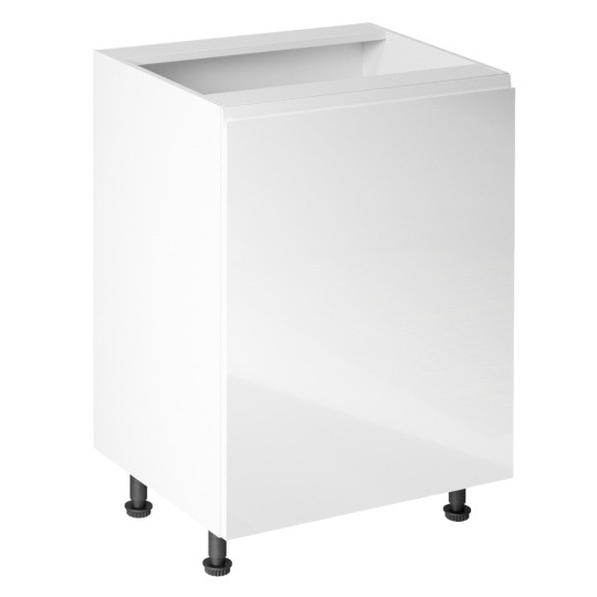 Spodní skříňka, bílá / bílá extra vysoký lesk, pravá, AURORA D601F Spodní skříňka, bílá / bílá extra vysoký lesk, pravá, AURORA D601F