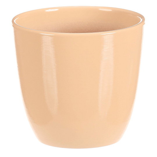 Obal na květiny - terakota, pr. 10 cm, barva krémová Obal na květiny - terakota, pr. 10 cm, barva krémová