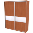 NÁBYTEK MIKULÍK s.r.o. FLEXI 2 - šatní skříň dveře dělené sklem lacobel, 180/200/220 x 220/240cm Šířka: 200cm, Výška: 240cm, Dekor: olše