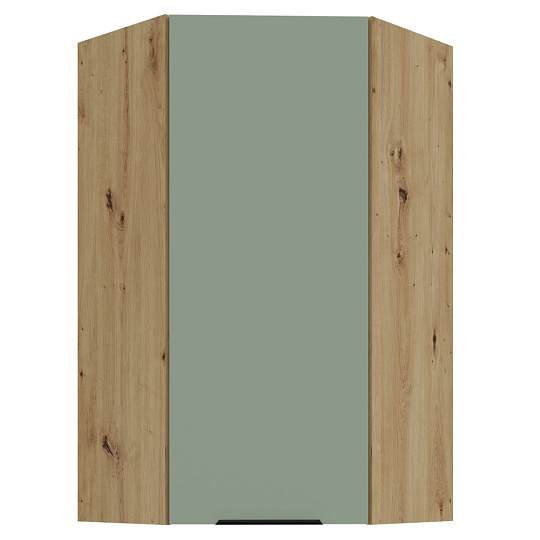 Horní rohová skříňka, aquamarine/dub artisan, ARSANY 60x60 GN-108 1F Horní rohová skříňka, aquamarine/dub artisan, ARSANY 60x60 GN-108 1F