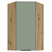 Horní rohová skříňka, aquamarine/dub artisan, ARSANY 60x60 GN-108 1F
