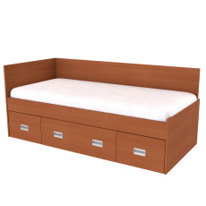 NÁBYTEK MIKULÍK s.r.o. NEMO - postel 90x200, 2 zvýšená čela (včetně roštu) Dekor: olše, Úchytka: STANDARD NÁBYTEK MIKULÍK s.r.o. NEMO - postel 90x200, 2 zvýšená čela (včetně roštu) Dekor: olše, Úchytka: STANDARD