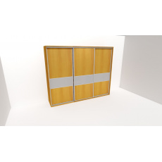 Nábytek Mikulík Vranovice Nábytek Mikulík Vranovice FLEXI 3 260 x 240cm 3x dveře dělené sklem MATELUX - olše Nábytek Mikulík Vranovice Nábytek Mikulík Vranovice FLEXI 3 260 x 240cm 3x dveře dělené sklem MATELUX - olše