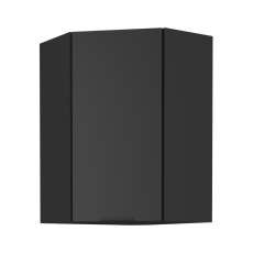 Horní rohová skříňka, černá, SIBER 60x60 GN-90 1F