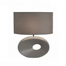Keramická stolní lampa, sivá, QENNY TYP 11 Keramická stolní lampa, sivá, QENNY TYP 11
