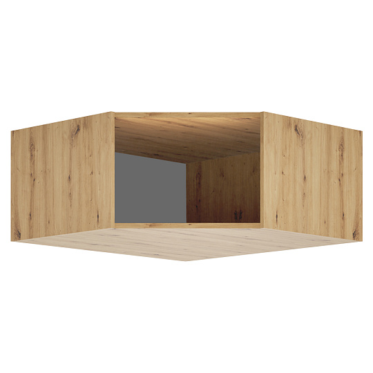 Korpus rohového nástavce, dub artisan, KREO Korpus rohového nástavce, dub artisan, KREO