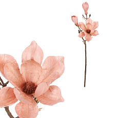 Magnolie - umělá řezaná květina, barva růžová