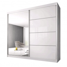 Skříň s posuvnými dveřmi, bílá, 233x61x218, MULTI 35 Skříň s posuvnými dveřmi, bílá, 233x61x218, MULTI 35
