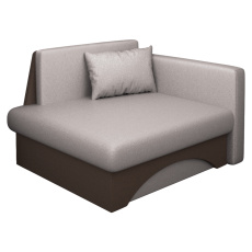 Rozkládací křeslo, béžovošedá Taupe/hnědá, pravá, KUBOŠ NEW Rozkládací křeslo, béžovošedá Taupe/hnědá, pravá, KUBOŠ NEW