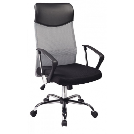 Kancelářská židle Q025 černo-šedá PREZIDENT II