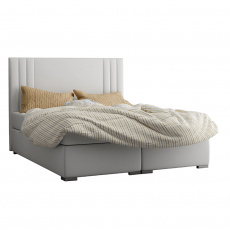 Postel boxspring, světle šedá, 160x200, MARTINI Postel boxspring, světle šedá, 160x200, MARTINI